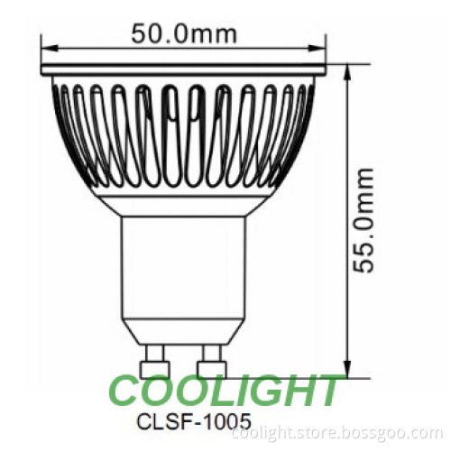 GS certificated 500lm 6w led spotlight